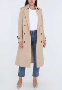 ATTENTIF COAT TRENCH LONG W/BELT
