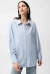 JOSEPH RIBKOFF STRIPE POPLIN SHIRT