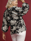 SCALLOP HEM CHERRY BLOSSOM TOP