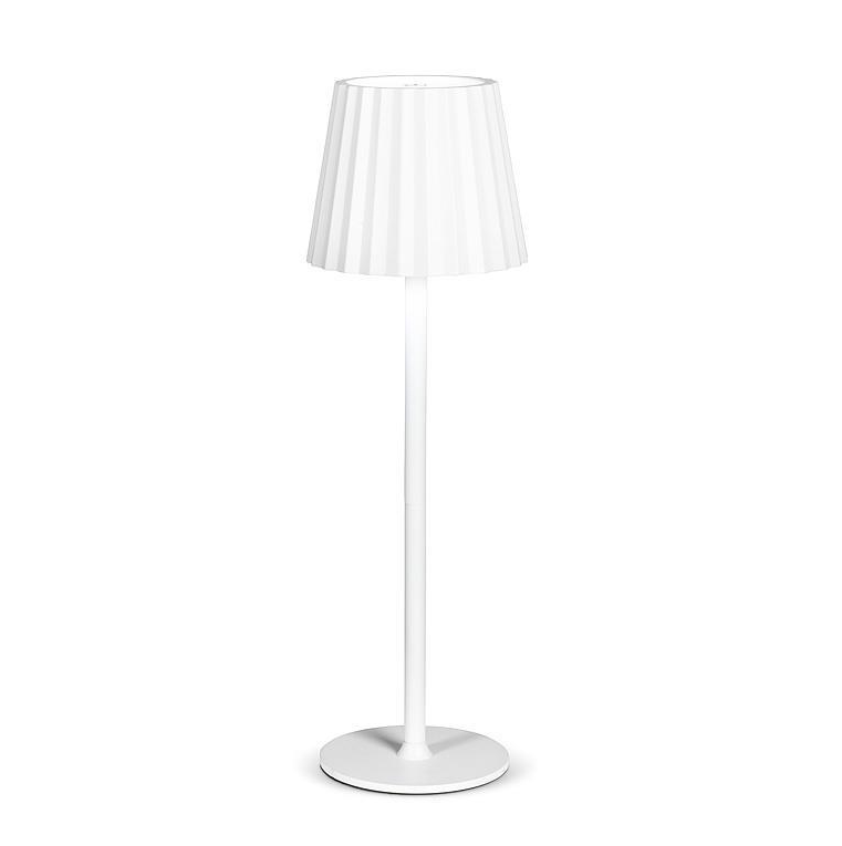 ABBOTT LED FLUTE SHADE LAMP ADJUSTABLE HEIGHT