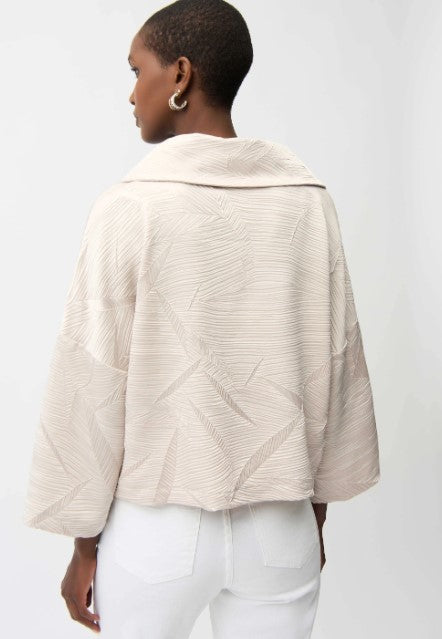 JOSEPH RIBKOFF PLEATED BOXY JACKET