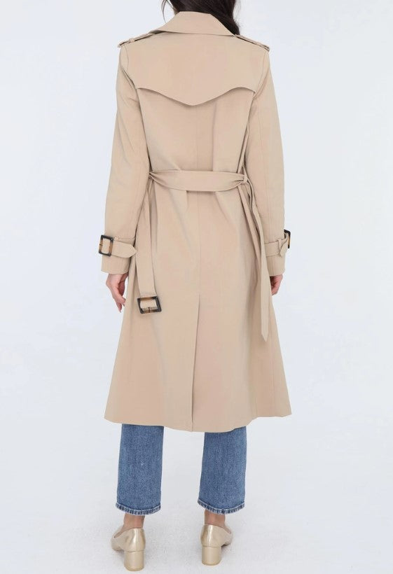 ATTENTIF COAT TRENCH LONG W/BELT