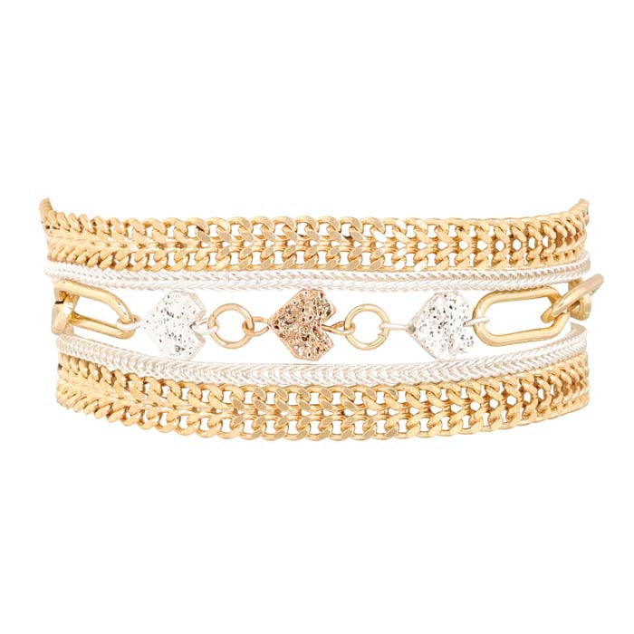 MERX BRACL MULTI CHAIN TRPL HEART