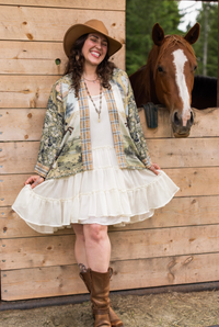 MARKET OF STARS CROPPED KIMONO