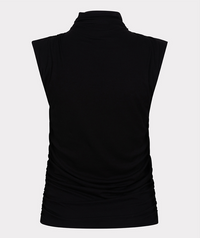 ESQUALO MOCK NECK SLEEVELESS TOP