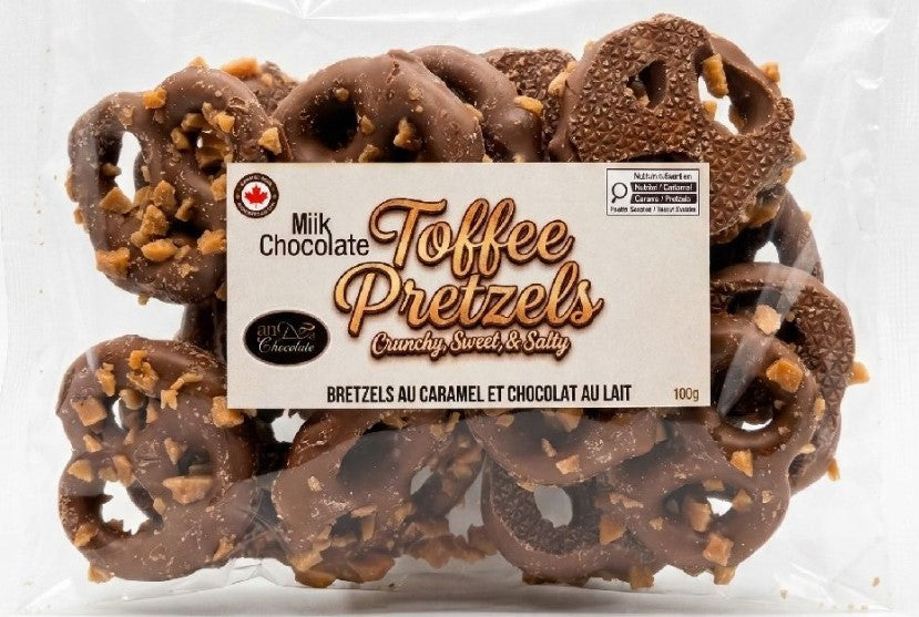 ANDEA PRETZEL MILK CHOCOLATE TOFFEE