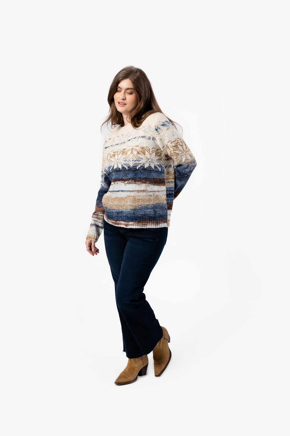 FASHION C SWEATER MIX PRINT