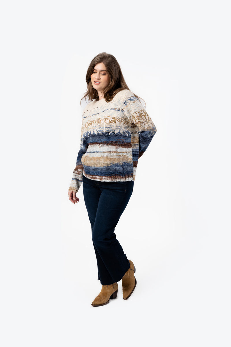 FASHION C SWEATER MIX PRINT