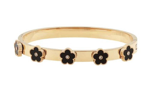 MERX BRACL BANGLE FLOWER CHARMS