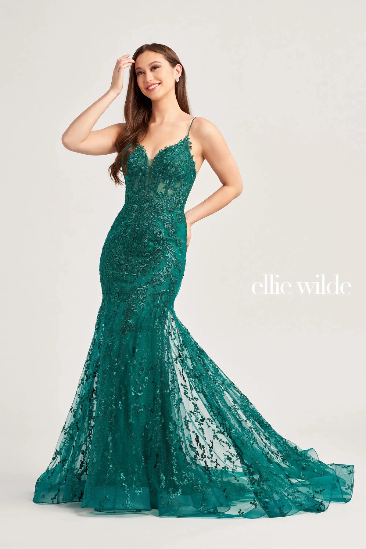 EW GOWN FIT FLARE LACE