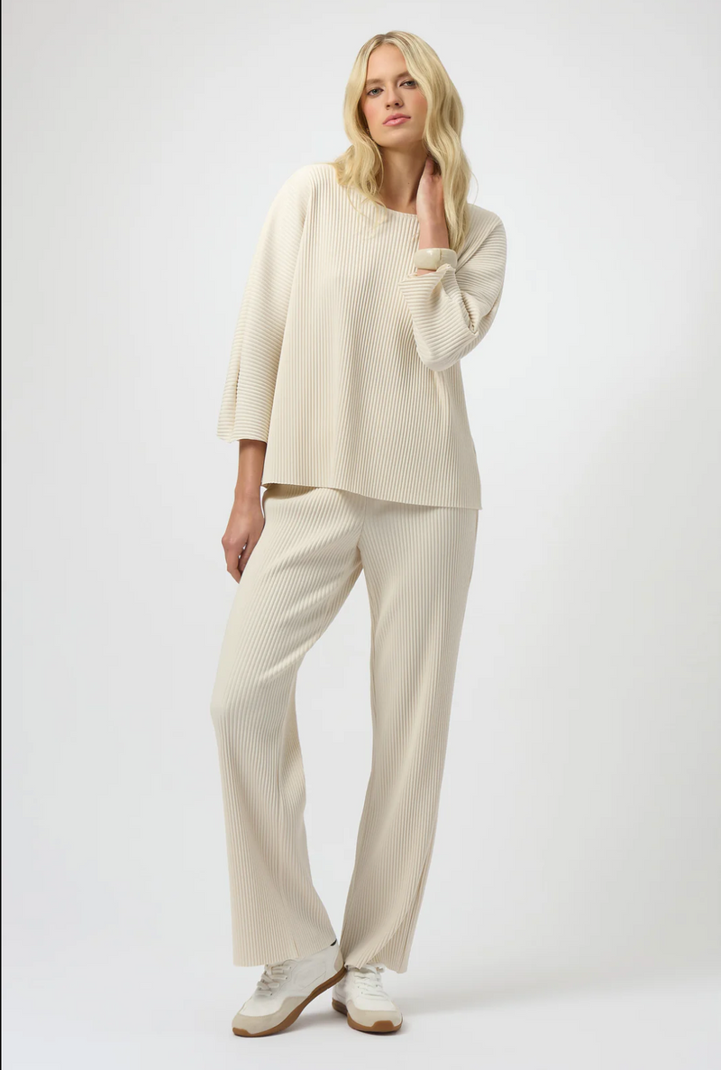 RIBKO PANTS PULL ON RIBBED