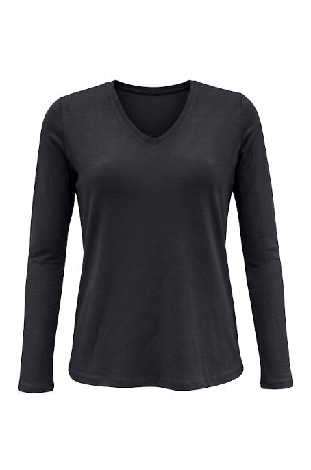 SHANNON TOP VNECK L/S