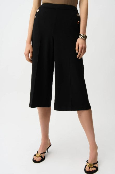 JOSEPH RIBKOFF CULOTTE PANTS WITH BUTTONS