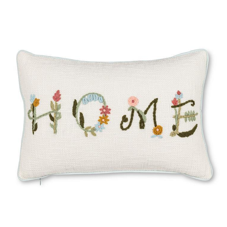 ABBOTT PILLOW FLORAL BOUCLE