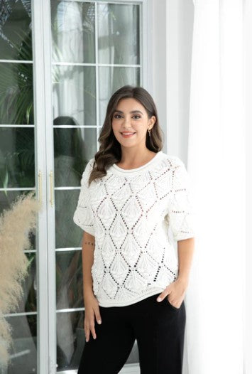 ORANGE TOP KNIT S/S ARABELLA