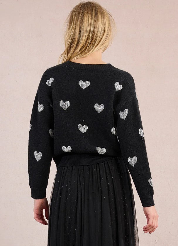 MOLLY KNIT HEART CARDIGAN