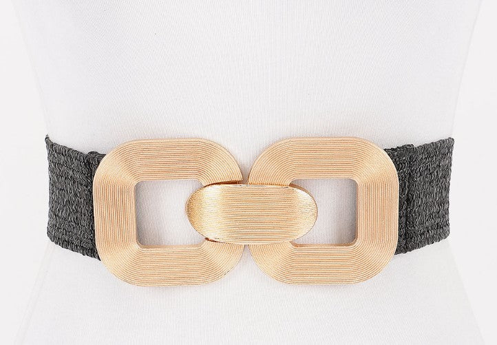 METAL BUCKLE ELASTIC BELT