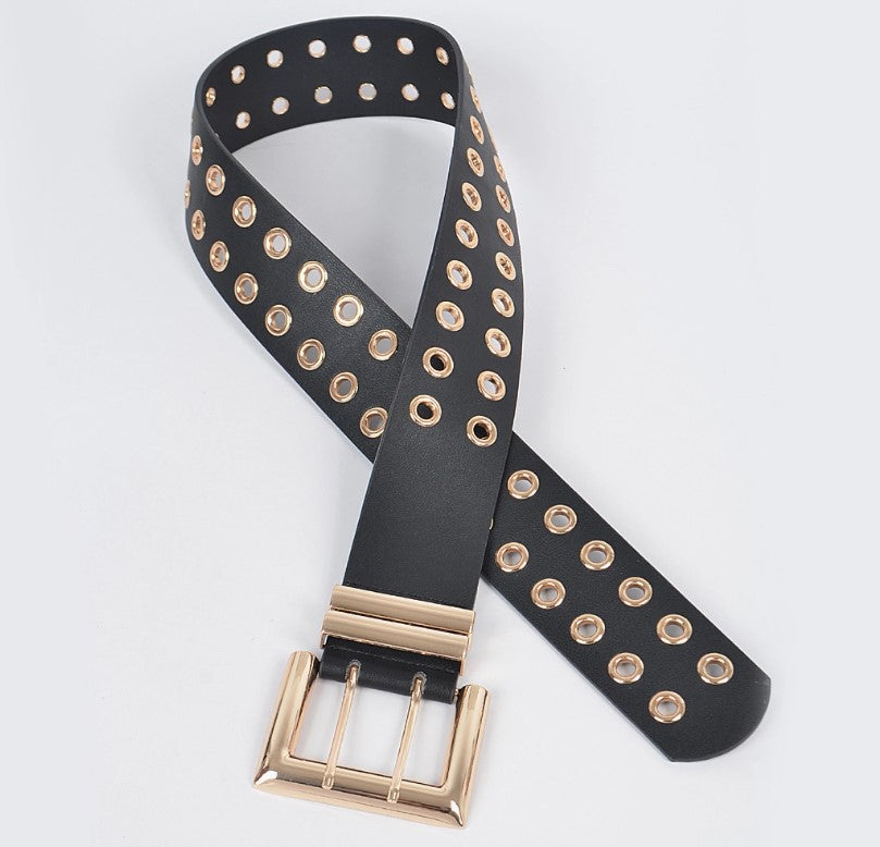 FULL EYELET WAIST BELT