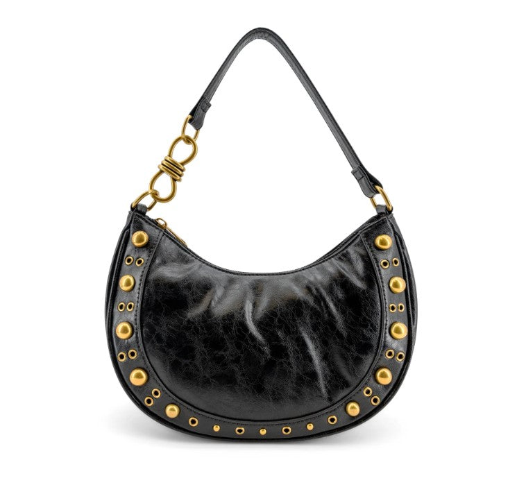 LIKE BAG SHLDR STUD CRESCNT