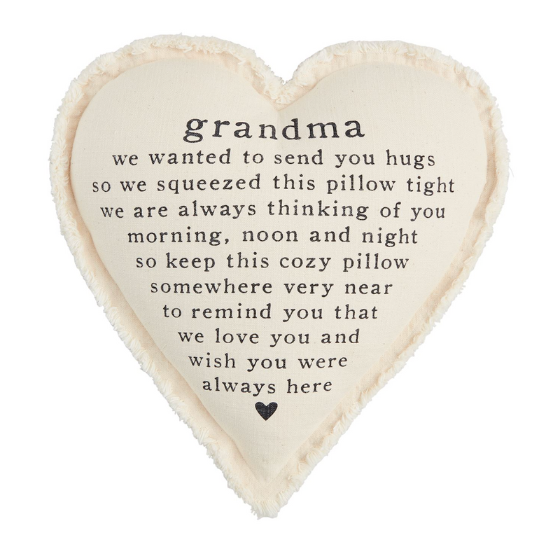 MUD PILLOW HEART GRANDMA