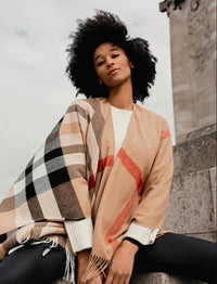 FRAAS PONCHO PLAID