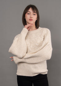RD SWEATER EMBROIDERED FLOWERS PULLOVER