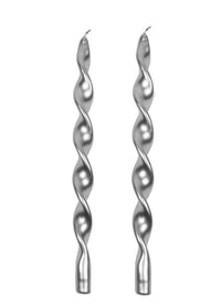 HARMAN CANDLES S/2 SWIRL TALL