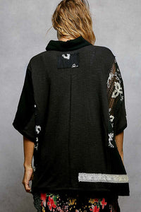 POL TOP BTN DWN S/S KNIT