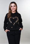 ALINA HOODIE W GOLD HEART