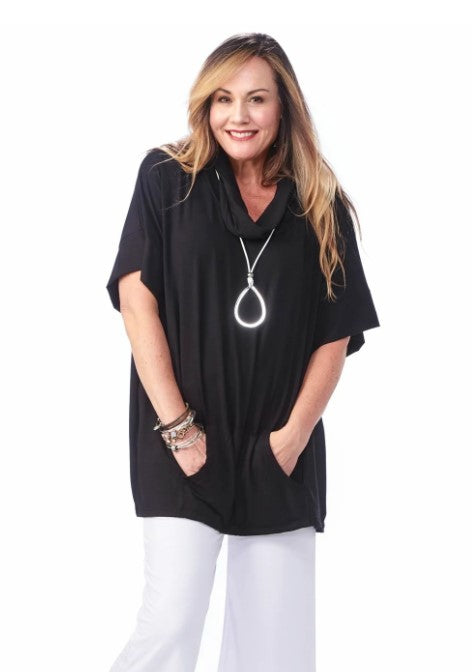 RAPZ SHIRT BAMMBOO RELAXED COWL