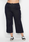 JUDY BLUE CROPPED JEANS WITH BRAID DETAIL