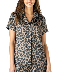 HELLO TOP PAJAMA SATIN BOW