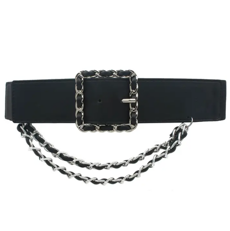 JA BELT CHAIN DRAPE STRETCH BELT