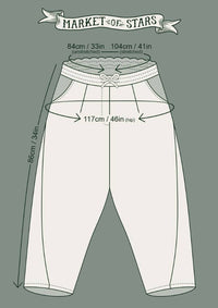 MARKET PANTS CROPPED ARTIST LINEN