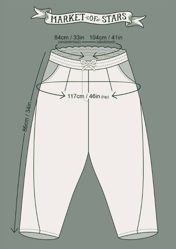 MARKET PANTS CROPPED ARTIST LINEN