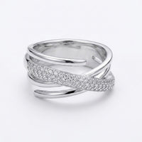EVERSHINE RING NARROW CRISS CROSS