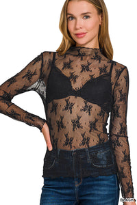 ZEN L/S LACE TOP