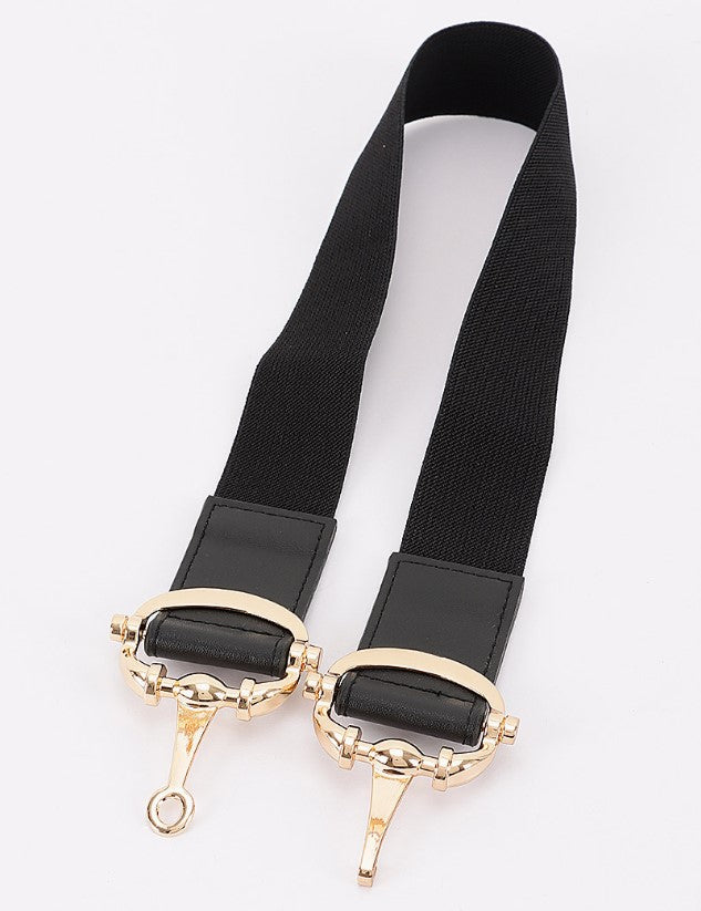VEGAN LEATHER METAL BUCKLE BELT