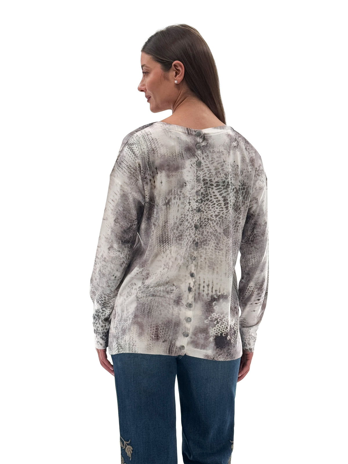 ORLY SWEATER ANIMAL BUTTNS