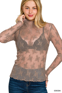ZEN L/S LACE TOP