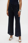 JOSEPH RIBKOFF PULL ON MESH WIDE LEG PANT