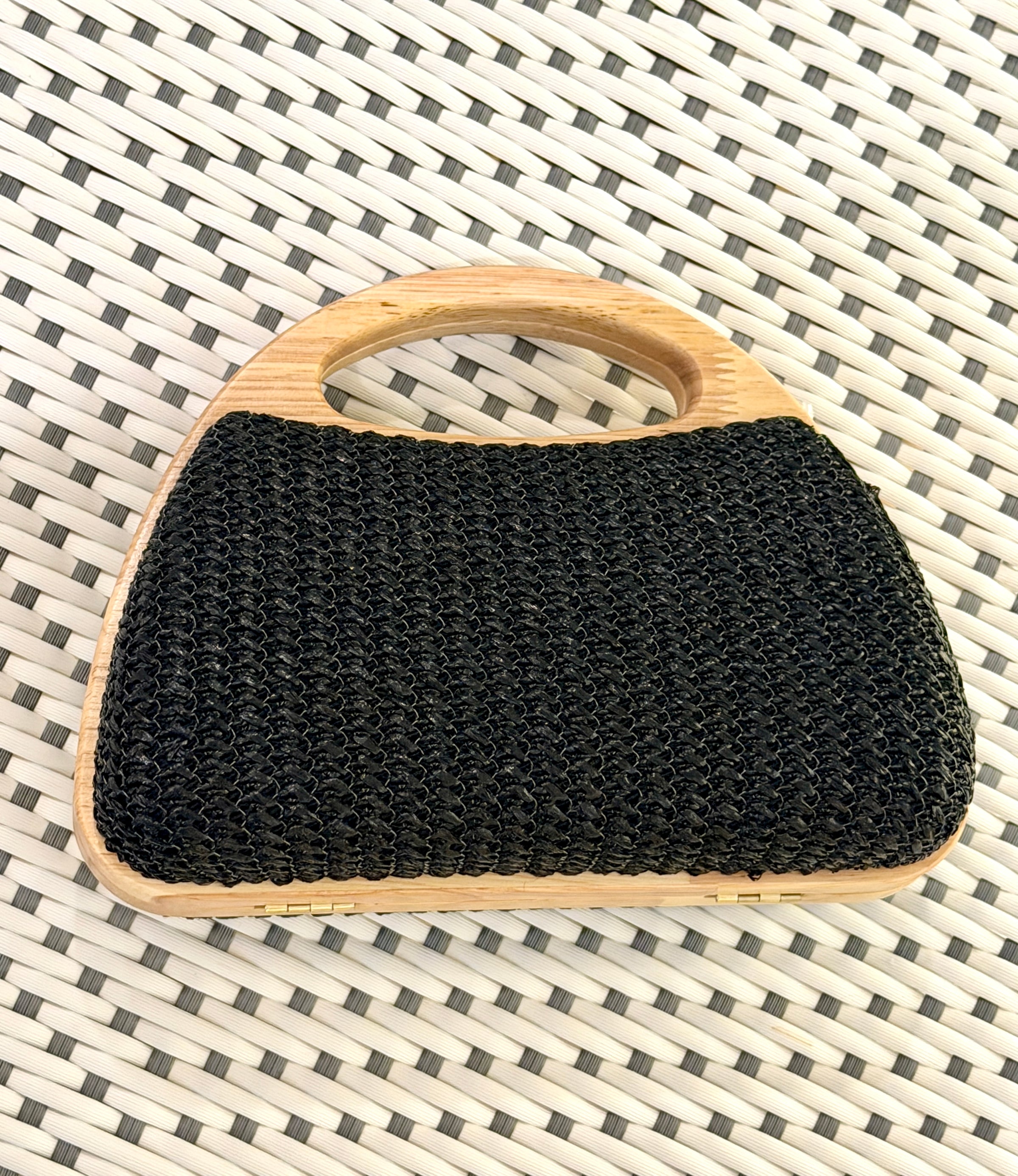 CJWLY BAG WOD HNDL WVN