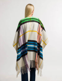 FRAAS PONCHO PLAID MULTI