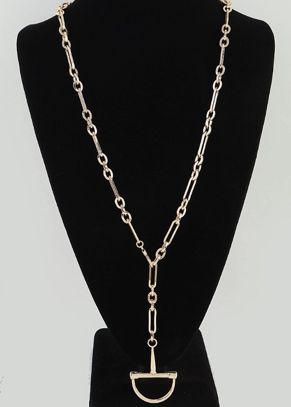 POLISHED LINK CHAIN DROP NECKLACE