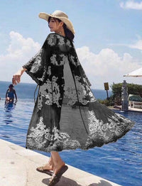 COVER UP WITH LACE BUTTON CLASPS
