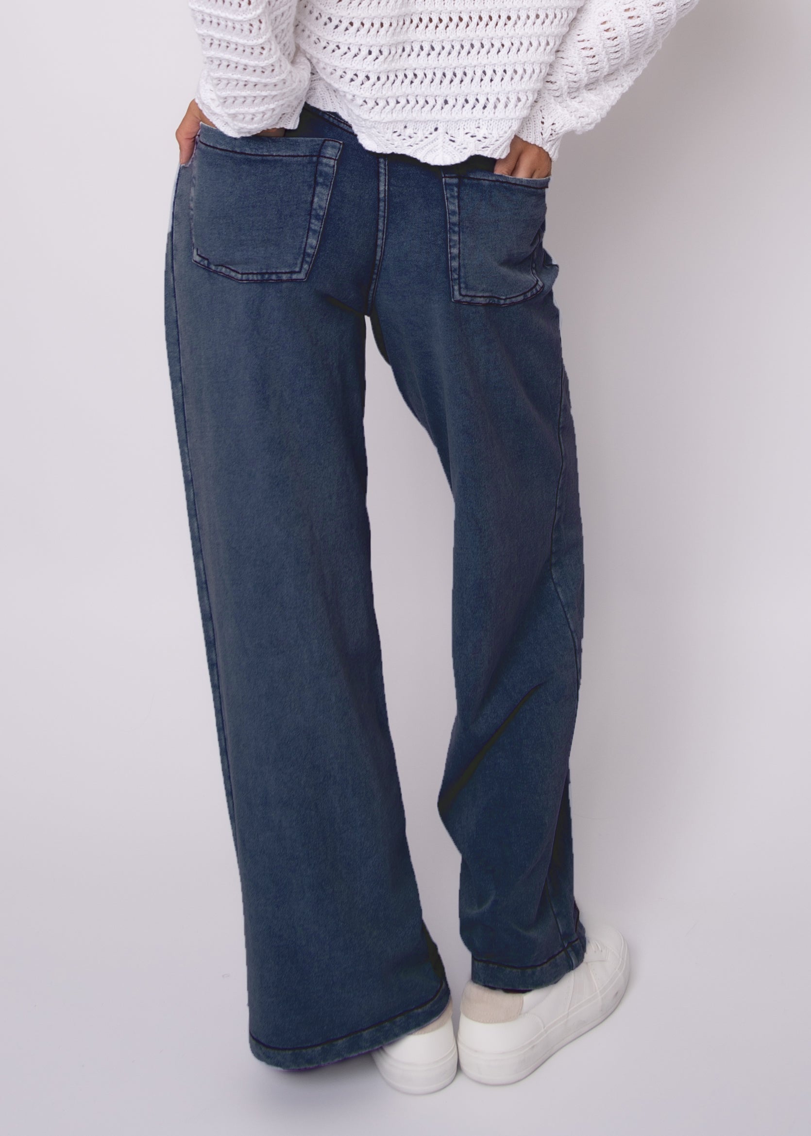 RD WIDE LEG PANT DENIM LOOK