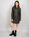 RD FAUX LEATHER BUTTON UP JACKET/DRESS