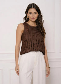 SLEEVELESS LACE TANK