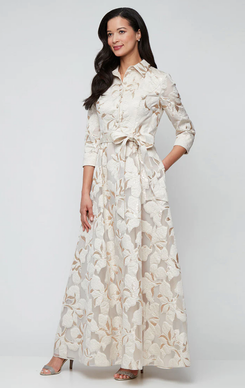 ALEX GOWN JAQUARD BUTTONUP