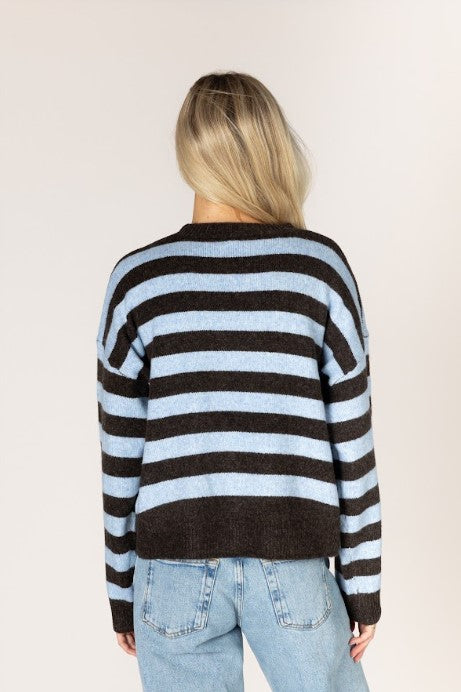 LYLA SWEATER STRIPE ROUND NECK